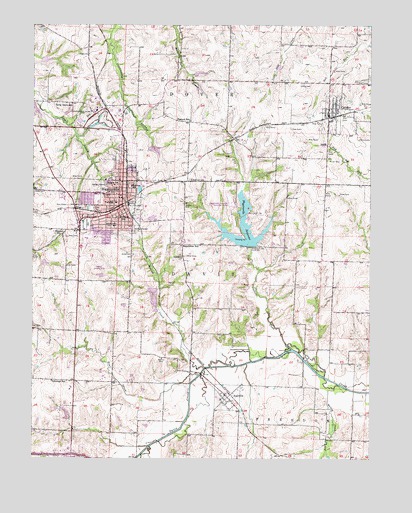 Higginsville, MO USGS Topographic Map