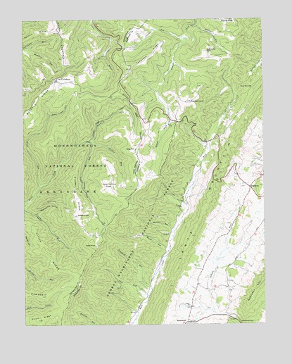 Hightown, VA USGS Topographic Map