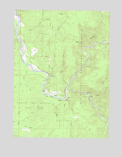 Hiouchi, CA USGS Topographic Map