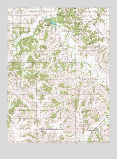 Hiteman, IA USGS Topographic Map
