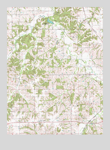 Hiteman, IA USGS Topographic Map