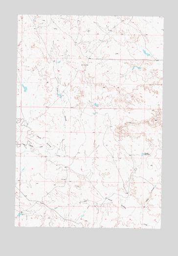 Hobo Coulee, MT USGS Topographic Map