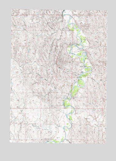 Hoe Ranch, WY USGS Topographic Map