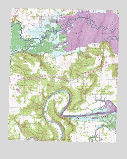 Hoffman, OK USGS Topographic Map