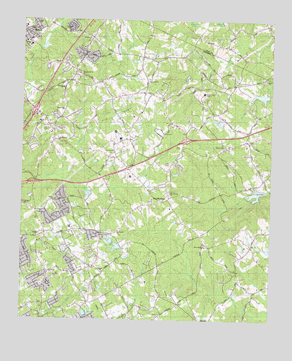 Hog Mountain, GA USGS Topographic Map