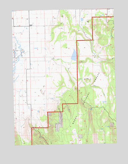 Hog Valley, CA USGS Topographic Map