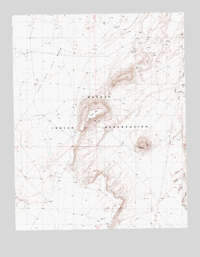 Hogan Mesa, UT USGS Topographic Map