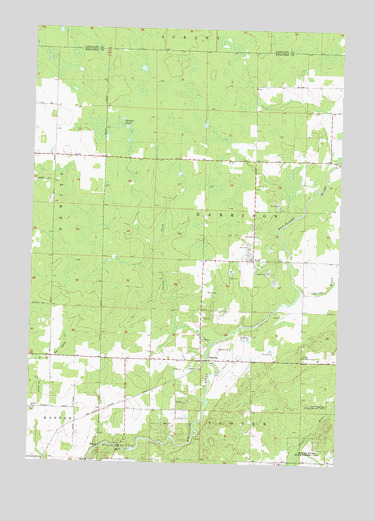 Hogarty, WI USGS Topographic Map