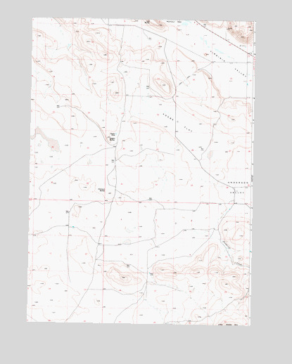 Adobe Flat, OR USGS Topographic Map