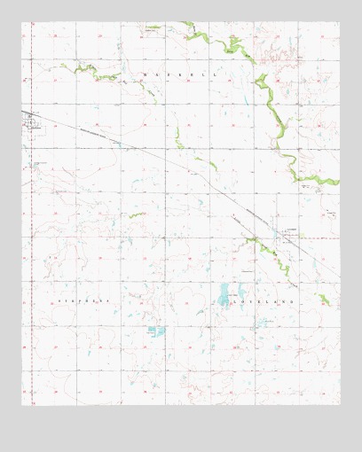 Hollister, OK USGS Topographic Map