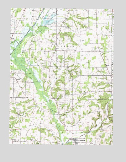 Holmesville, OH USGS Topographic Map