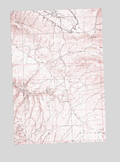 Badger Gap, WA USGS Topographic Map