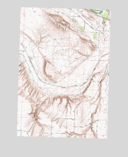 Badger Mountain, WA USGS Topographic Map