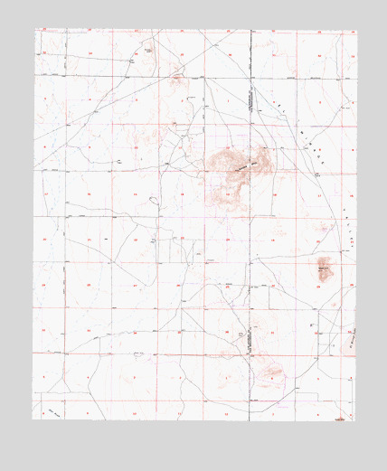 Adobe Mountain, CA USGS Topographic Map