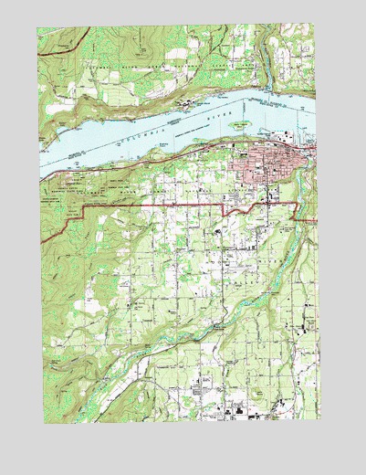 Hood River, OR USGS Topographic Map