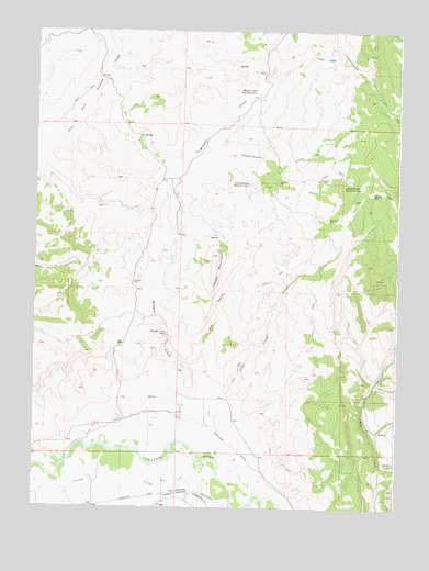 Hooker Mountain, CO USGS Topographic Map