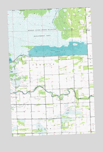 Badger NE, MN USGS Topographic Map