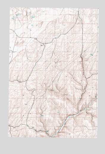 Hooper Lake, WA USGS Topographic Map