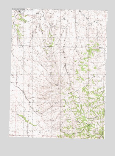 Badger Peak, ID USGS Topographic Map