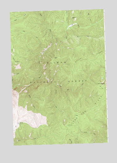 Horse Creek Butte, ID USGS Topographic Map