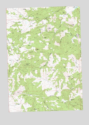 Horse Heaven Creek, OR USGS Topographic Map