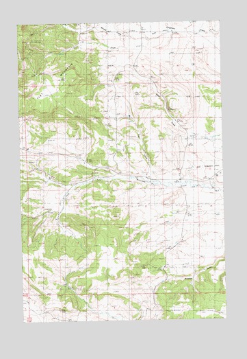 Horsethief Coulee West, MT USGS Topographic Map