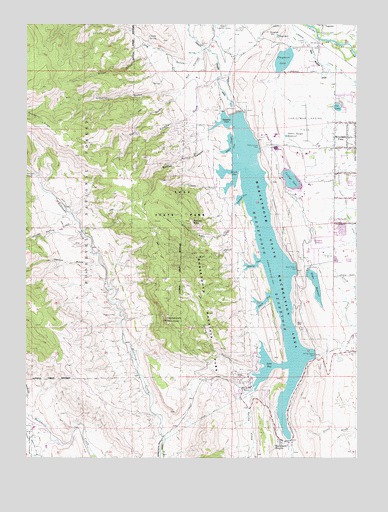 Horsetooth Reservoir, CO USGS Topographic Map