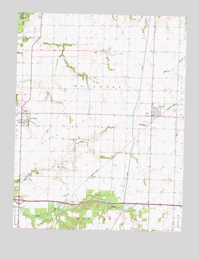 Hoyleton, IL USGS Topographic Map