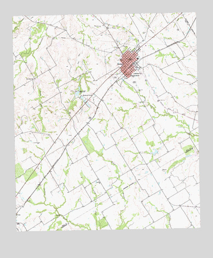 Hubbard, TX USGS Topographic Map