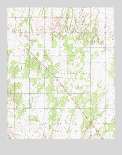 Hucmac, OK USGS Topographic Map