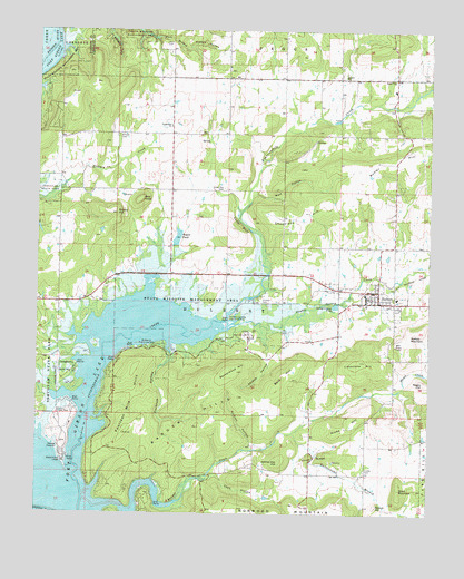Hulbert, OK USGS Topographic Map
