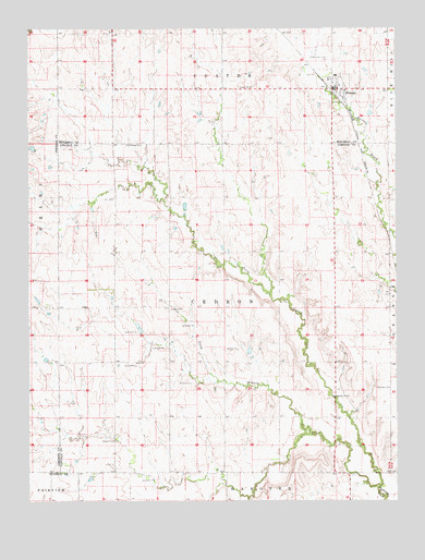 Hunter, KS USGS Topographic Map