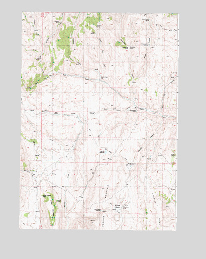 Hunter Mountain, OR USGS Topographic Map