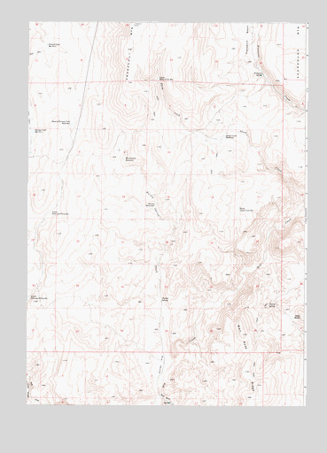 Hurley Flat, OR USGS Topographic Map