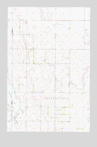 Hurricane Lake East, ND USGS Topographic Map