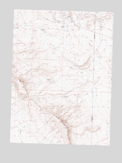 Bairoil, WY USGS Topographic Map