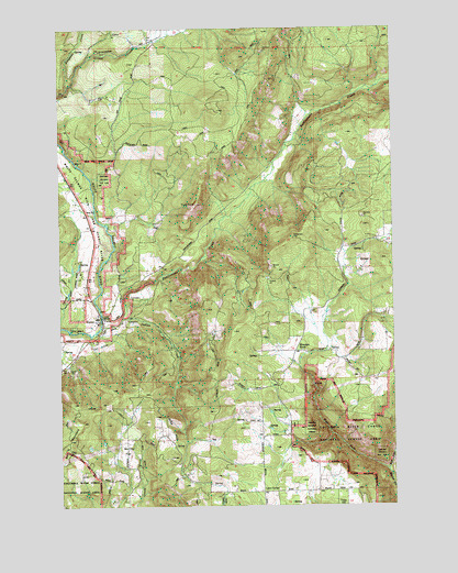 Husum, WA USGS Topographic Map