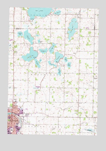 Hutchinson East, MN USGS Topographic Map