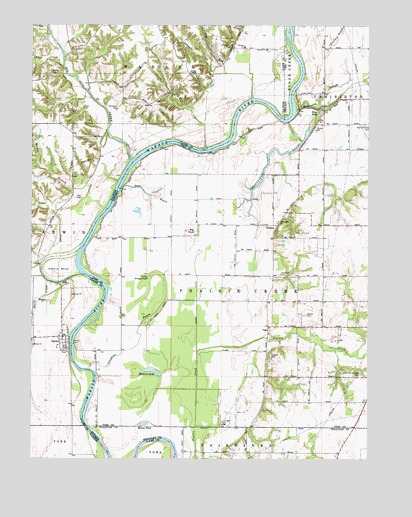 Hutton, IN USGS Topographic Map