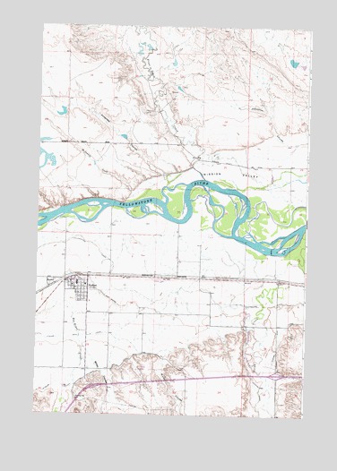 Hysham, MT USGS Topographic Map