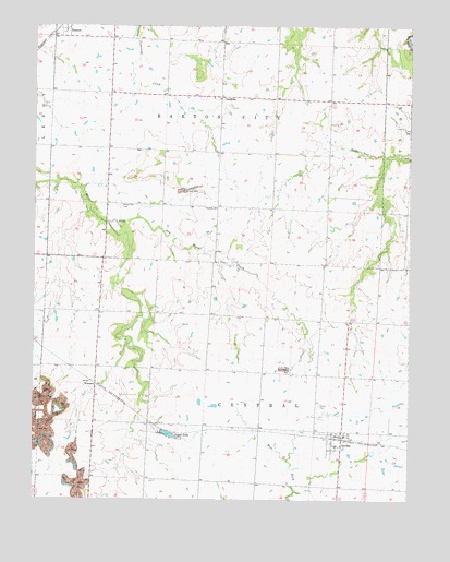 Iantha, MO USGS Topographic Map