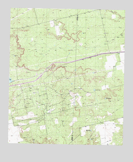 Iatan, TX USGS Topographic Map
