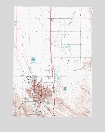 Baker City, OR USGS Topographic Map