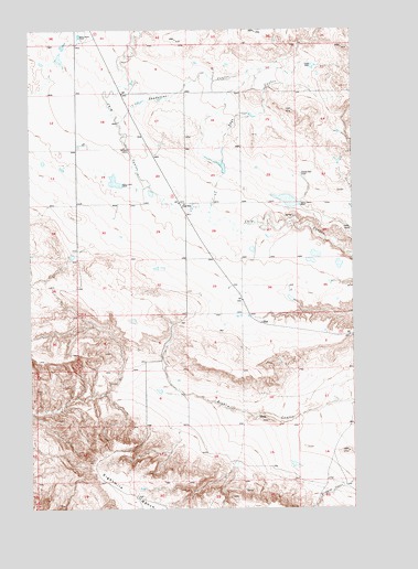 Iliad, MT USGS Topographic Map