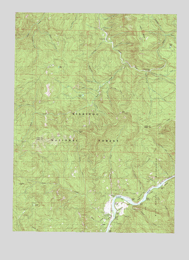 Illahe, OR USGS Topographic Map