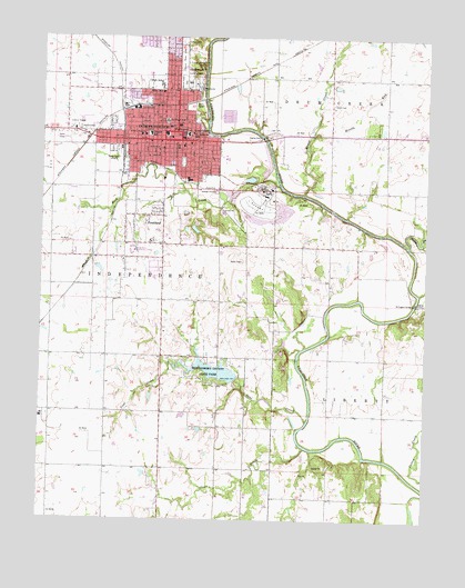 Independence, KS USGS Topographic Map
