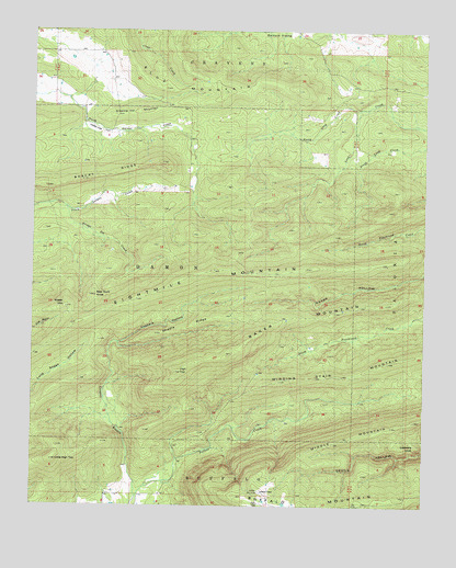 Baker Mountain, OK USGS Topographic Map