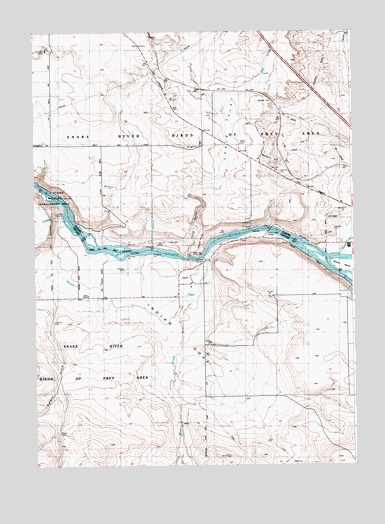 Indian Cove, ID USGS Topographic Map