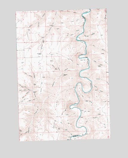 Indian Cove, OR USGS Topographic Map