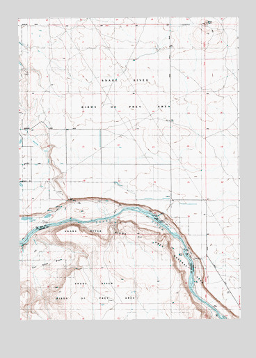 Initial Point, ID USGS Topographic Map